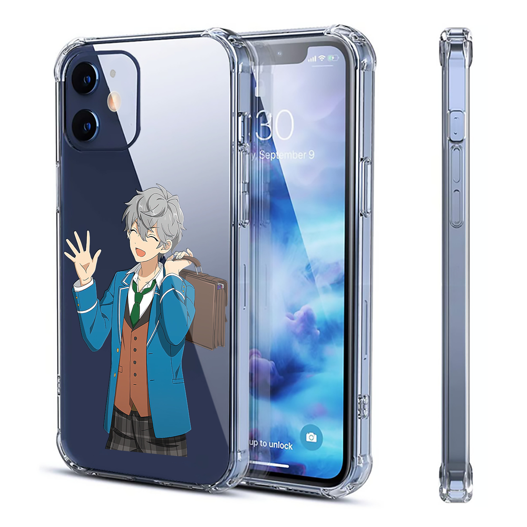（画像用） あんさんぶるスターズ! Ensemble Stars 【iPhone 12シリーズ対応】透明スマホケース（クリアソフトケース）